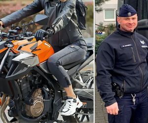 Kobieta uderzyła motorem w bok pojazdu i wpadła do rowu. Pomógł jej policjant z Bydgoszczy 