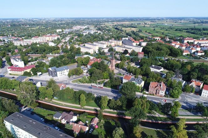 Rynek Oruński z lotu ptaka