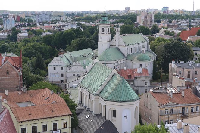 Panorama Lublina z najwyższego punktu widokowego w mieście - Wieży Trynitarskiej