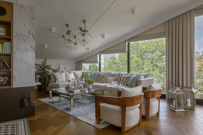 Mieszkanie w stylu hamptons w Krakowie. Co za kuchnia!