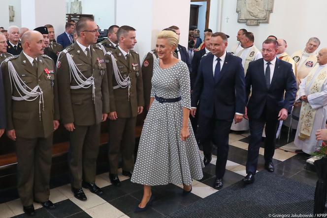 Agata Duda na obchodach Święta Wojska Polskiego w Katowicach