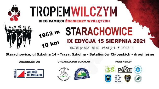TROPEM WILCZYM w Starachowicach, bieg pamięci Żołnierzy Wyklętych