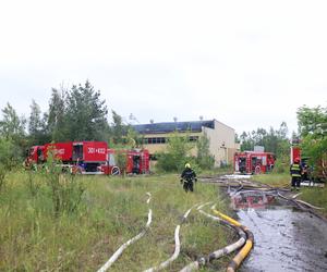 Pożar chemikaliów w Kaczycach