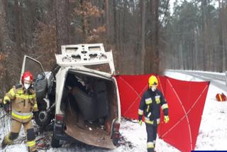 Wypadek busa w Lidzbarku. Jedna osoba nie żyje