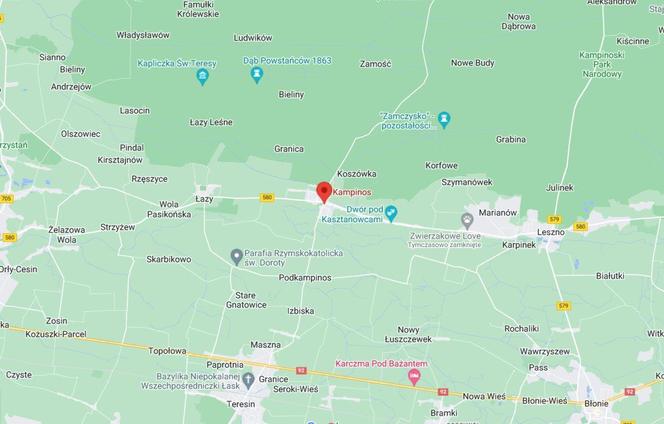 Miejsce 14. Kampinos, woj. mazowieckie