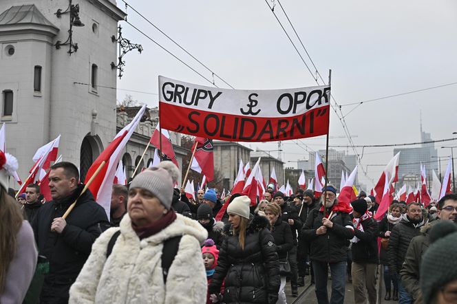 Transparenty na Marszu Niepodległości 2024