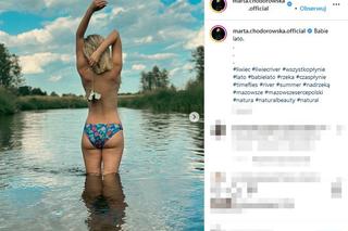 Marta Chodorowska zrzuciła stanik przed obiektywem. 41-letnia gwiazda Klanu i M jak Miłość pokazuje wdzięki 