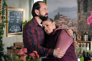 Barwy szczęścia odc. 3219. Aldona (Elżbieta Romanowska), Borys (Jakub Wieczorek)