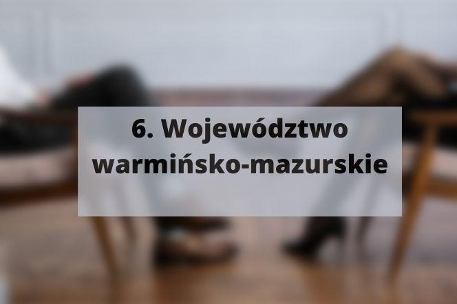 Województwo warmińsko-mazurskie: 1,7 rozwodów na 1000 osób