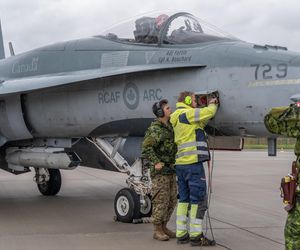 Kanadyjskie CF-18 i CC-130 w Krajach Bałtyckich