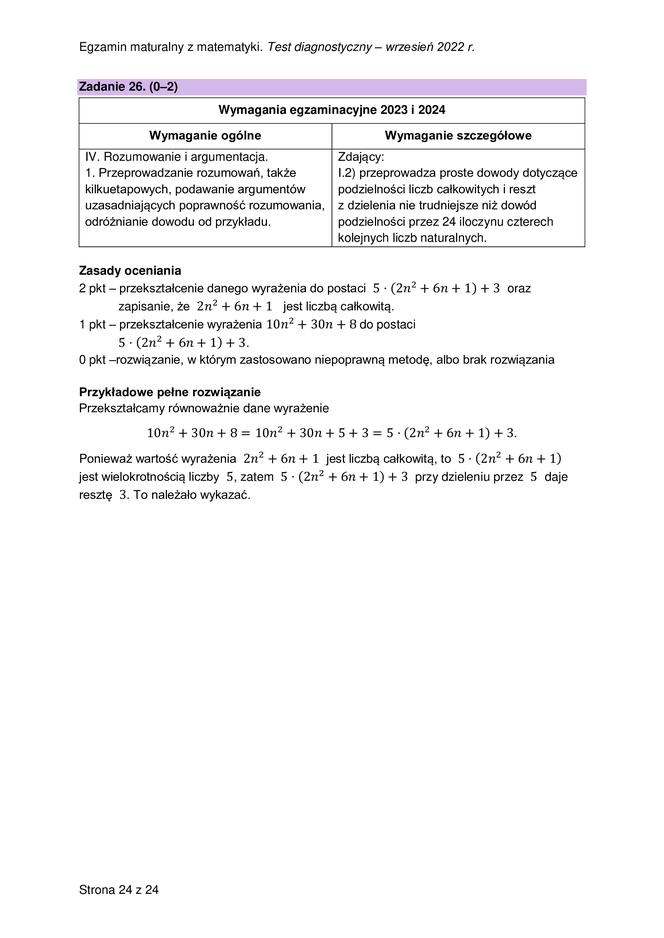 Matura próbna 2023: Matematyka. Oficjalne odpowiedzi CKE