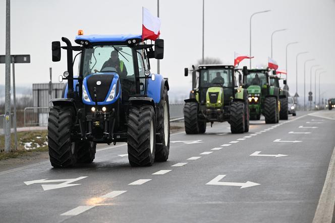 Protest rolników w Medyce