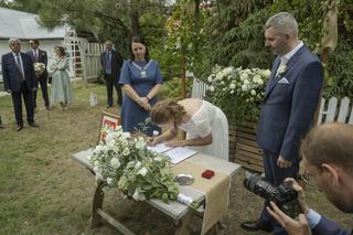 Adrian Zandberg na ślubie