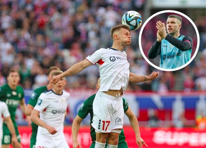 Kamil Lukoszek odpalił z dubeltówki prosto do wicelidera i posłał słodką dedykację dla wybranki. A od Lukasa Podolskiego dostał jedno słowo