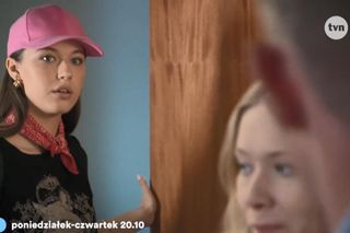 Na Wspólnej odc. 3903. Kamil Hoffer (Kazimierz Mazur), Łucja Agier (Magdalena Kaczmarek), Ula (Julia Jurek)