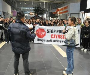 Krzyki w warszawskim centrum handlowym. Najemcy z Marywilskiej protestują 