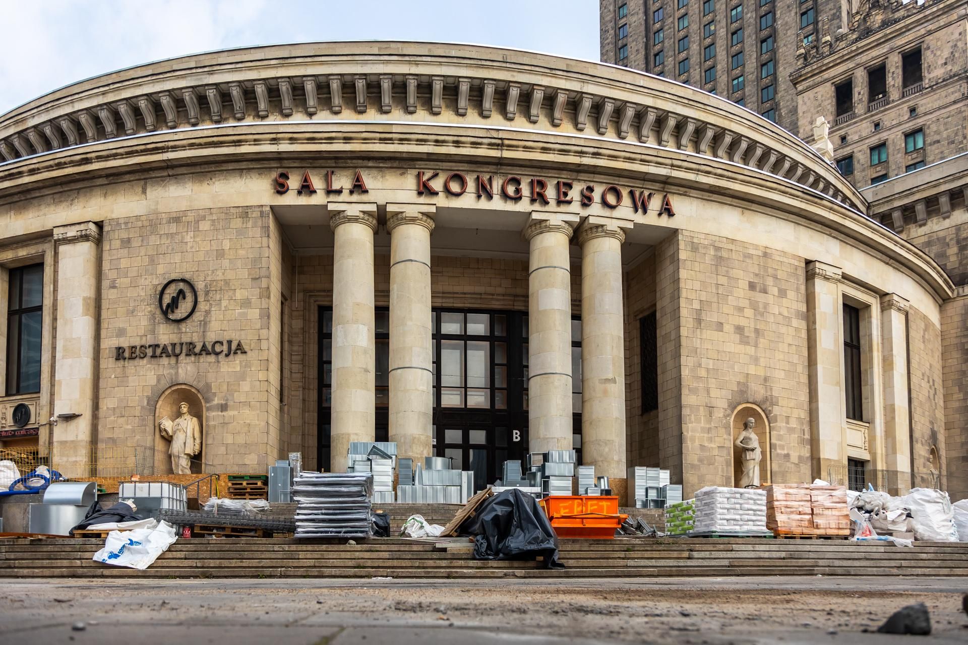 Sala Kongresowa w Warszawie - remont ma się zakończyć w 2026 roku