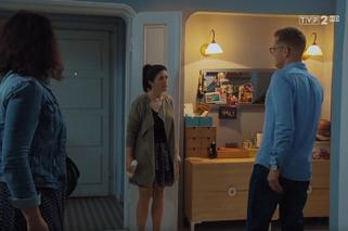 M jak miłość odc. 1563. Kinga (Katarzyna Cichopek), Piotrek (Marcin Mroczek), Marysia (Małgorzata Pieńkowska)