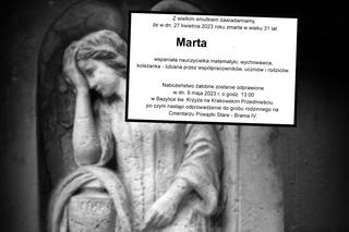 Śmierć młodej nauczycielki z Warszawy. Marta zmarła na skutek powikłań poporodowych