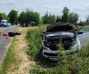 Koszmarny wypadek pod Grudziądzem! Motorowerzysta zmarł w szpitalu [ZDJĘCIA]