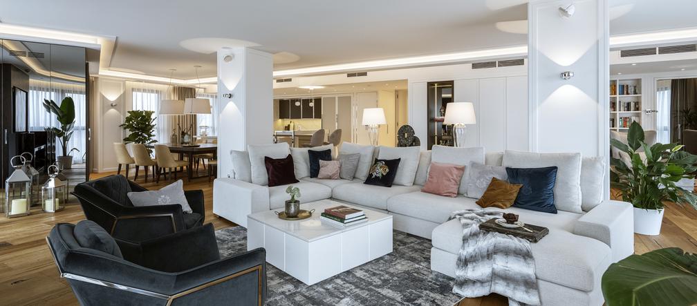 Nowoczesna elegancja – projekt apartamentu w Warszawie