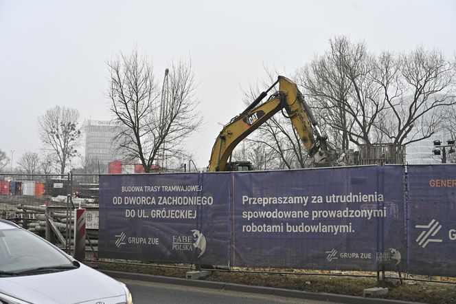 Wielkie zmiany na budowie nowej linii do Dworca Zachodniego. Tramwaje nie dojadą do pętli Banacha