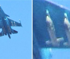 Su-34 uzbrojony w bomby FAB-500 z modułem UMPK-PD