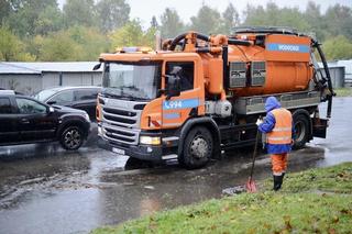 Potężna ulewa w Łódzkiem. Zalane ulice
