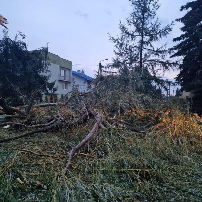 Potężne burze z gradem przeszły przez Tarnów i powiat tarnowski