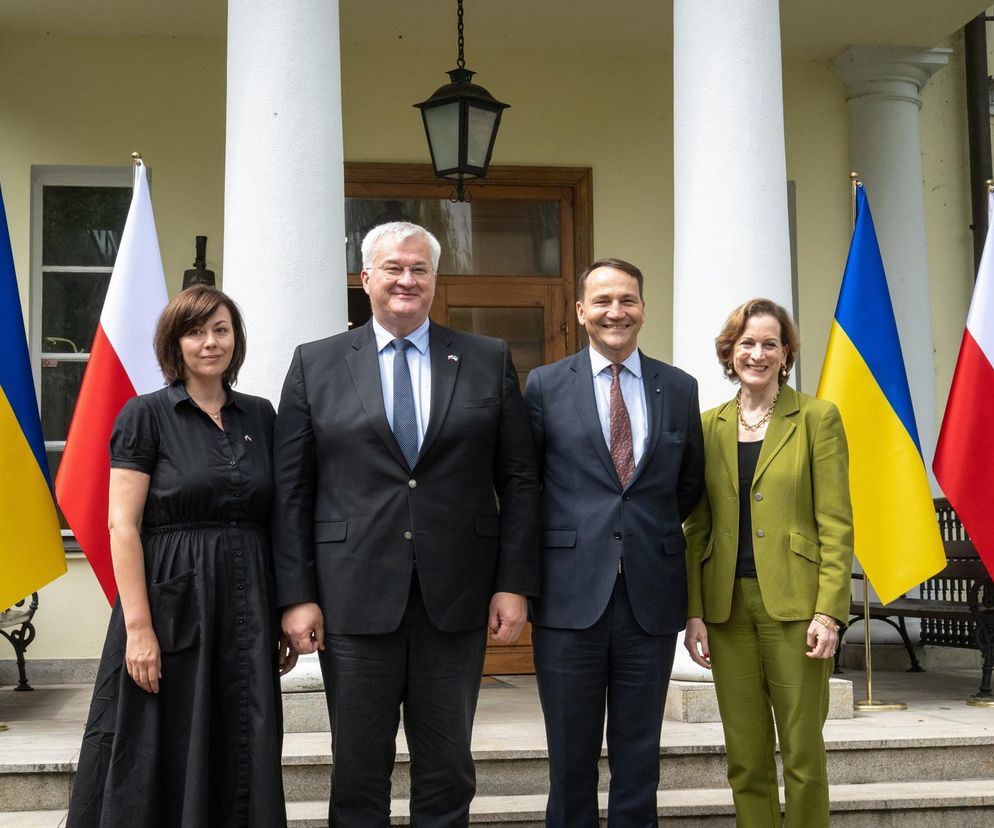 Radosław Sikorski przyjął delegację z Ukrainy w Chobielinie