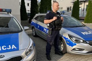 Śląskie. 75-latek przewrócił się na nóż. Uratowali go policjanci 