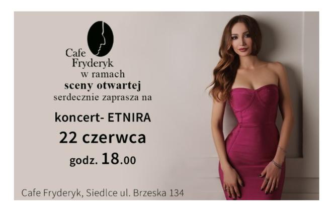 Ukraińska wokalistka Etnira wystąpi na otwartej scenie Cafe Fryderyk w Siedlcach