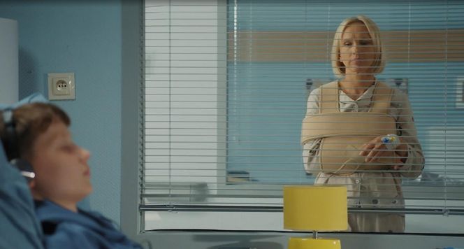 M jak miłość odc. 1891. Dorota (Iwona Rejzner),  Franek (Jarosław Śmigielski)