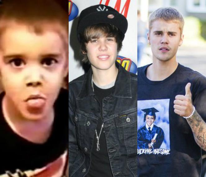 Justin Bieber kiedyś i dziś
