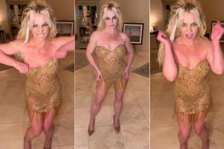 Britney Spears wróciła! Wygina się w złotej mini i przeprasza! O k**wa, jestem zawstydzona