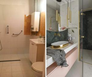 Łazienka: przed i po