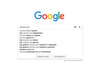 Rzeszów w Google