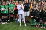Marta Nawrocka na festiwalu piłki kobiecej