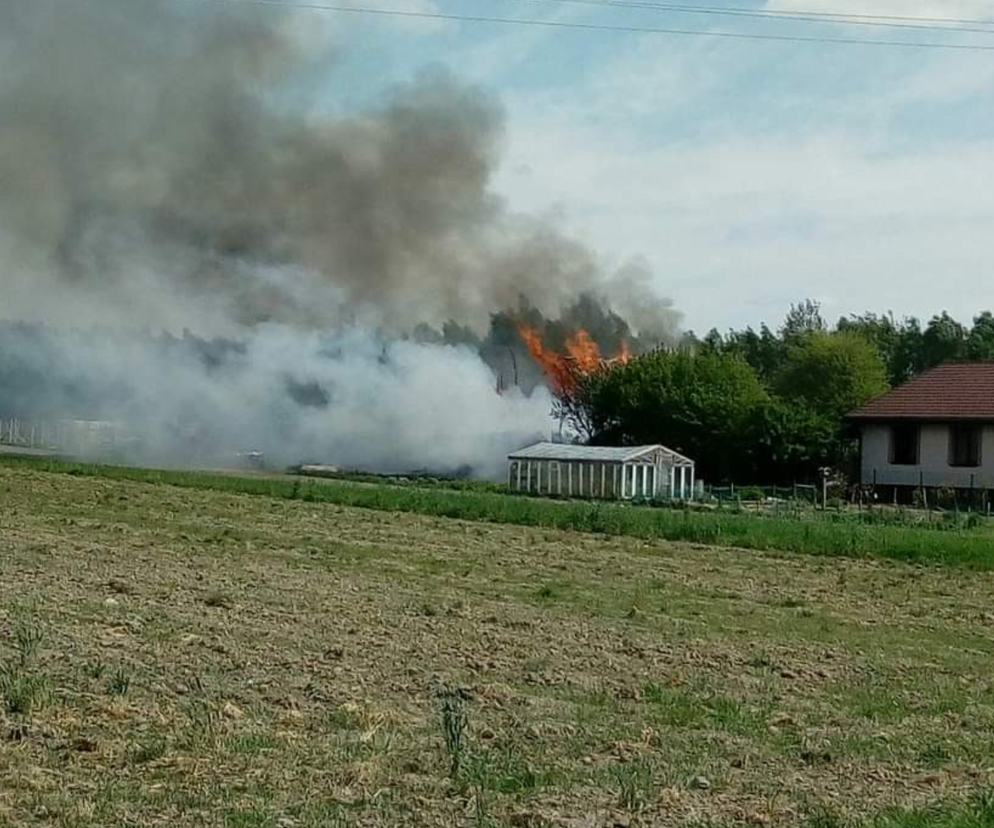 Pożar w Kamionce. Spaliła się stodoła