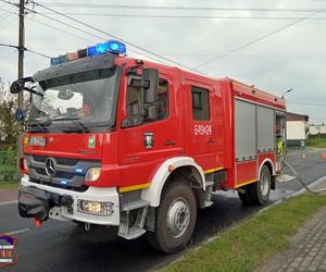 Pożar blaszanego warsztatu na ul. Ruchu Oporu w Bojszowach Nowych