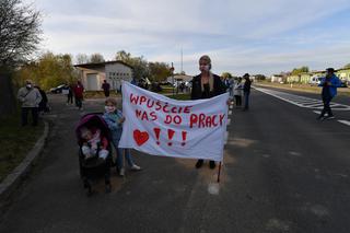 Protest na granicy polsko-niemieckiej w Rosówku