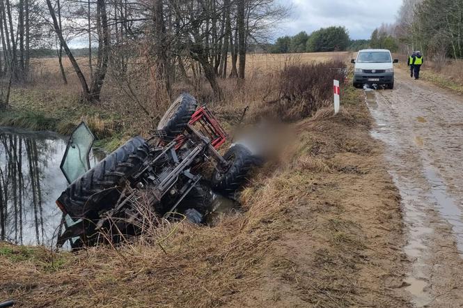 Tragedia na Podlasiu. Ciągnik rolniczy znajdował się w rzece