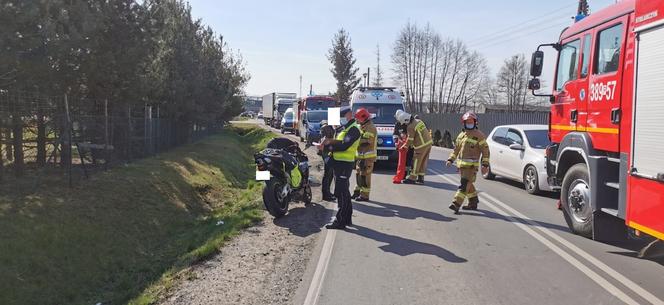 We Włoszakowicach motocyklista zderzył się z samochodem osobowym