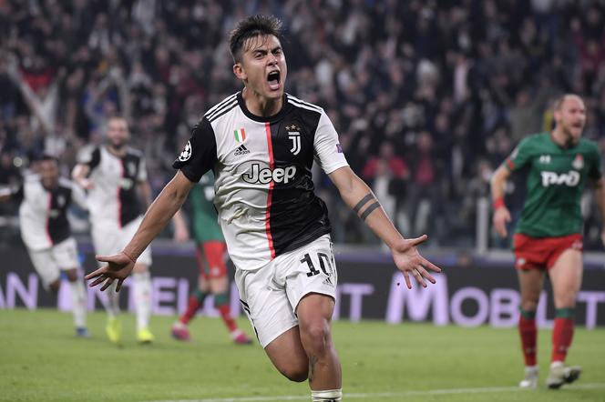 Paulo Dybala zdobył dwie bramki w pierwszym meczu z Lokomotivem (2:1).