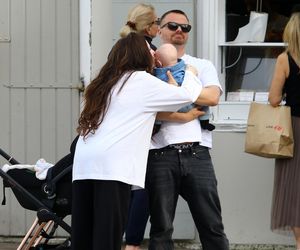 Marcin Hakiel z Dominiką i synkiem Romeo w Sopocie