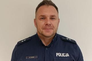 Aspirant Michał Fischer otrzymał odznakę „Honorowy Dawca Krwi - Zasłużony dla Zdrowia Narodu”