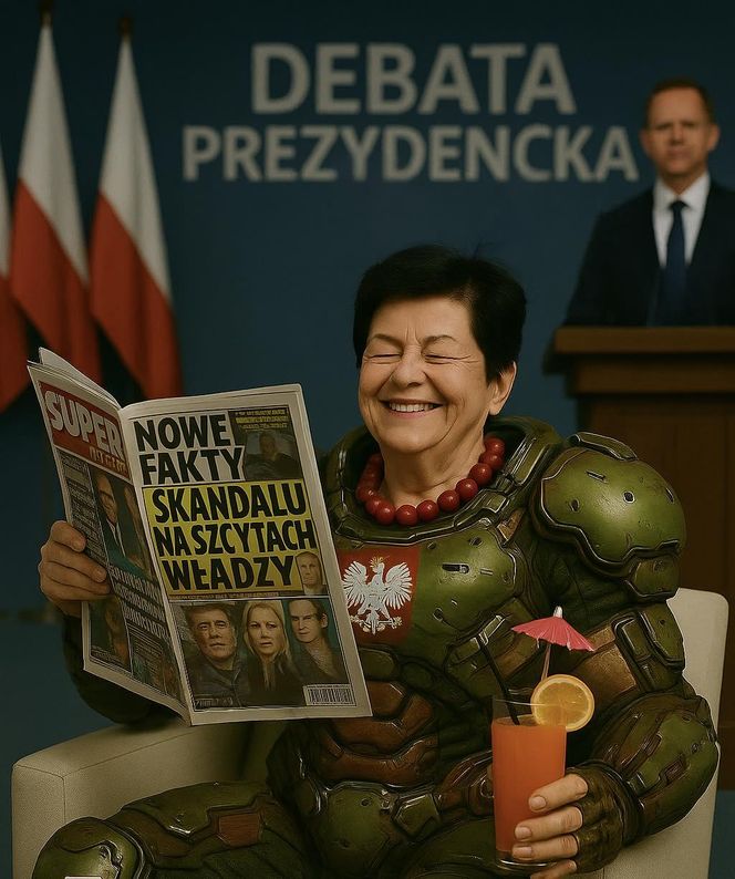Joanna Senyszyn jak "imperatorka". Memy zalewają internet