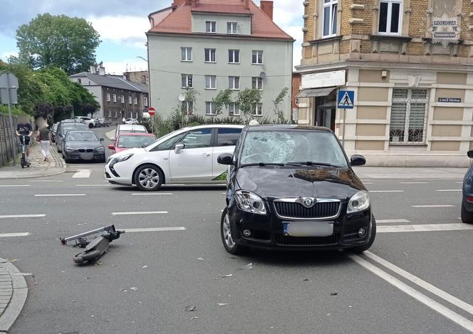 Potrącenie kierującego hulajnogą w Tarnowskich Górach