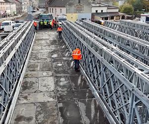 Otwarcie mostu tymczasowego w Głuchołazach