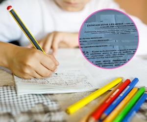 Matka z Legnicy przerobiła zaświadczenie lekarskie dziecka. Chciała ułatwić synowi naukę
